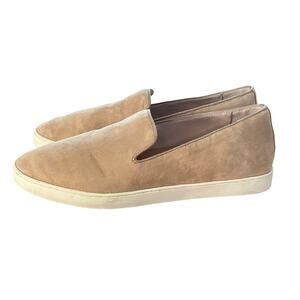 Birdies The Swift Women’s 10 Beige Suede Slip-On Sneakers Leather Comfort Flats